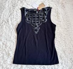 ヴィヴィアンタム　花柄刺繍 半袖Tシャツ 黒　M 日本製 Vivienne tam ヴィヴィアンタム 黒 花柄 刺繍 トップス
