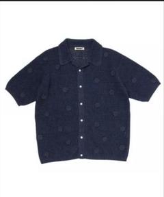 flower crochet knit shirt | NKNIT