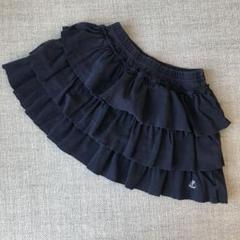 【プチバトー】ミニフリルスカート ネイビー 6ans/116㎝