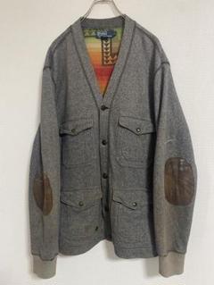 ループウィラー ごま塩 カーディガン スウェット セパポケ M ソルト&ペッパー Vintage】《sportswear？》ゴマシオスウェットカーディガン
