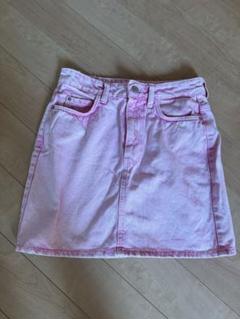 Bershka タイトデニムスカート（ピンク）のサムネイル
