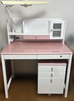 コイズミ学習机　ピンク