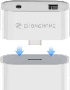 USB C-USBメス2で1コンバーターアダプター、Type C 20W PD
