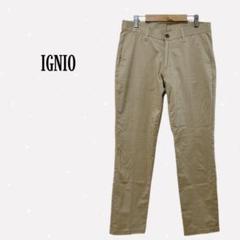 イグニオ チノパン ストレートパンツ 定番 カジュアル ベージュ