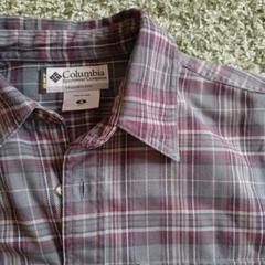 Columbia OMNI-DRY GRT 長袖ネルシャツ グレー・赤チェック