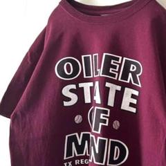 OILER STATE OF MIND Tシャツ レッド 赤 古着