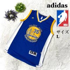 【人気】NBA アディダス　ゲームシャツ　ユニフォーム　ウォーリアーズ　青　35