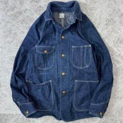 美品 濃紺 orslow 1950 デニム カバーオール インディゴ 2 日本製 美品 濃紺 orslow 1950 デニム カバーオール インディゴ 2 日本