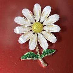 Fillyjonk シルバーブローチ デイジーの花デザイン 約10cm