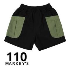 新品 マーキーズ ハーフパンツ半ズボン110ブラック