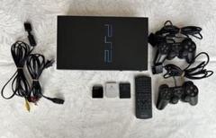 PlayStation 2本体 コントローラー2個 メモリーカード 付属品等
