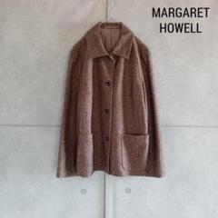 マーガレットハウエル カシミヤ混 長袖ニット ブラウン Ⅱ mk7 WOOL CASHMERE | MARGARET HOWELL