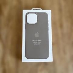 新品-純正互換品-iPhone16 pro　レザーケース-グレー326のサムネイル