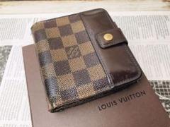 LOUIS VUITTON ルイヴィトン コンパクトジップ ダミエ エベヌ