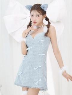 sugar tika vanityme ネコ　コスプレ 黒猫キャットコスプレ tika sugarハロウィン キャバコスプレ L
