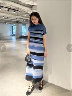 Mila Owen シアーハイネックストレートニットワンピース【ウォッシャブル】のサムネイル