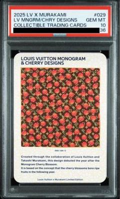 【PSA10】多 茶色 Cherry 029 ルイヴィトン 非売品 LVx村上隆