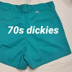 【USA製】70s ディッキーズ チビタグ ショーツ 874 アルミタロンzip