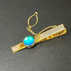ネクタイピン　オーストラリアンオパール　ゴールド　オパール　タイピン