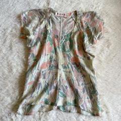 ♡美品♡ MARNI マルニ　シャツ　ブラウス　半袖　シルク100％ 花柄　L