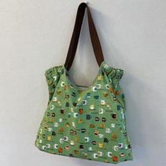 肩掛けできるおしゃれエコバック　ハンドメイド／【S】サイズ