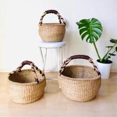 シーグラス バスケット カゴバスケット SGA-204 set L,M,S