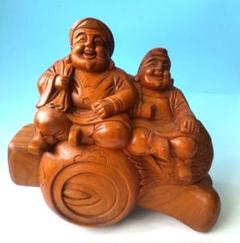 木製彫刻 恵比寿大黒様