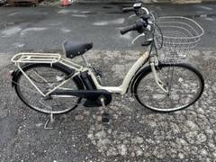 電動アシスト自転車 クリーム色 前カゴ付き7800 電動アシスト自転車 クリーム色 前カゴ付き7800