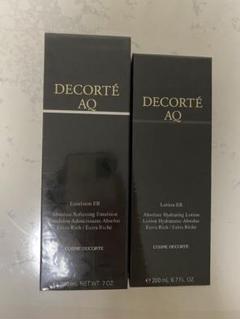 お値下↓新品・未開封⚫︎コスメデコルテAQローションERエマルジョン+ER セット DECORTE er コスメデコルテ AQ ローション エマルジョン 4本