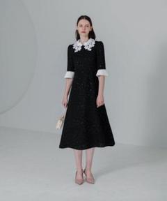 Leja 襟付き　ワンピース　ドレス　M 結婚式　入学式　フォーマル m44759822268_1.jpg?1744103596