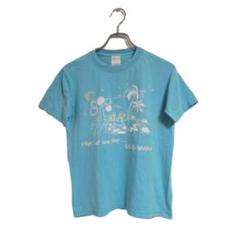 United Athle Tシャツ 小笠原プリント 綿100％ ブルー 半袖 M