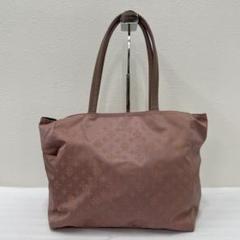 ○195 russet ラシット　トートバッグ　総柄　ピンクベージュ系