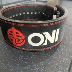 鬼レバーアクションベルト IPF公認 13mm （ゴールドバックル付）サイズM ONI 鬼 レバーアクションベルト IPF公認 バックル付き パワー
