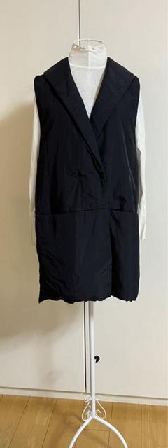 【極美品】HIROKO BIS デニムロングベスト ジレ 異素材切り替え L HIROKO BIS / ヒロコビス （レディース） ベスト | ファッション