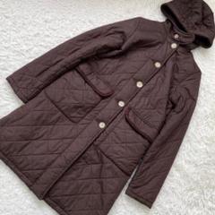 《良品》 MACKINTOSH キルティングコート ブラウン 34 フード付き