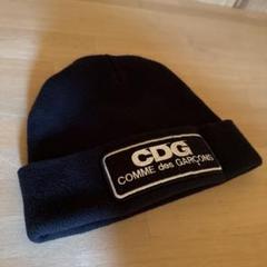 COMME des GARÇONS CDG ニット帽 ブラック LOGO PATCH BEANIE - CDG (COMME des GARCONS - コムデギャルソン)