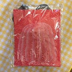 【草間彌生】美術館限定 カボチャ模様の赤いトートバッグ 草間彌生】美術館限定 カボチャ模様の赤いトートバッグ