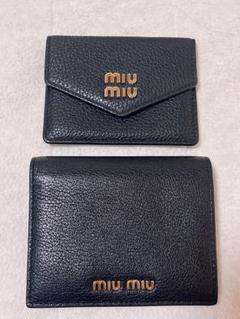 MIUMIU 折り財布 フラグメントケース カードケース 黒 セット