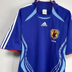 日本代表 adidas アディダス ユニフォーム ゲームシャツ 2006 L 青