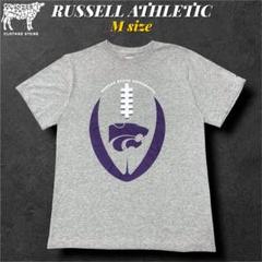 海外古着ラッセルアスレティック カレッジプリントTシャツ 実寸M アメカジ