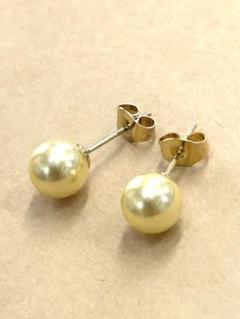 セール中　パール　ゴールドカラー　ピアス　サージカルステンレス　アレルギーフリー