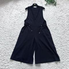 美品 現行 ルネ Rene オールインワン サロペット パール 濃紺 36 美品 現行 ルネ Rene オールインワン サロペット パール 濃紺 36