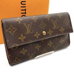 【良品】ルイヴィトン モノグラム 二つ折り財布 ポルトフォイユインターナショナル LOUIS VUITTON ルイヴィトン 二つ折り財布 モノグラム アン