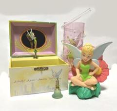 ディズニー ティンカーベルグッズ オルゴール付ボックス 光る