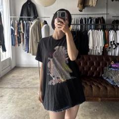 adidas monkey print black t-shirt size L