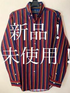 ポロラルフローレン　ボルドーストライプシャツ