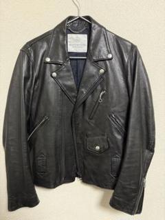 極美品✨ユナイテッドアローズ ライダースジャケット ラムレザー シングル 黒 M ARMA＞RYU ラムレザー ライダースジャケット