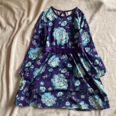 GYMBOREE 女の子　総柄ワンピース　長袖花柄　パーティー結婚式誕生日会