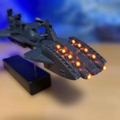 さらば宇宙戦艦ヤマト　白色彗星帝国超巨大戦艦(全長26cm)電飾済み塗 さらば宇宙戦艦ヤマト 白色彗星帝国超巨大戦艦(全長26cm)電飾