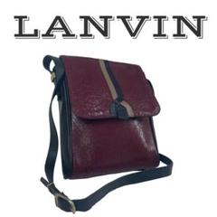 【美品】LANVIN ランバン ショルダーバッグ レザー
